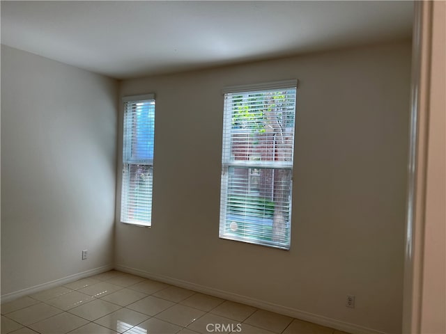 view of tiled empty room