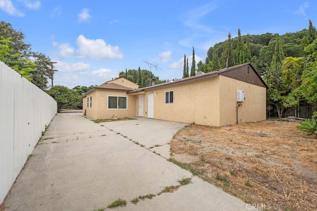 view of back of property