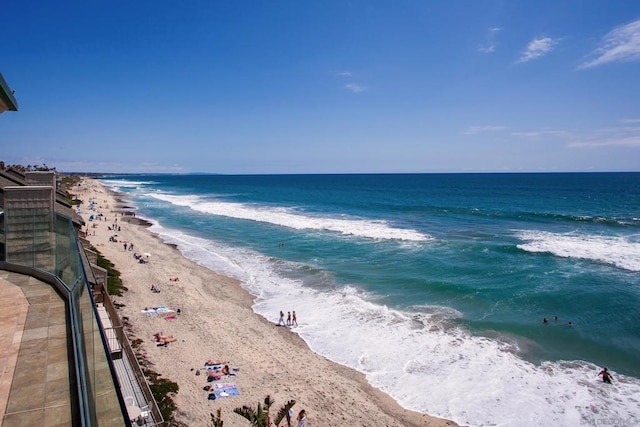 water view with a beach view