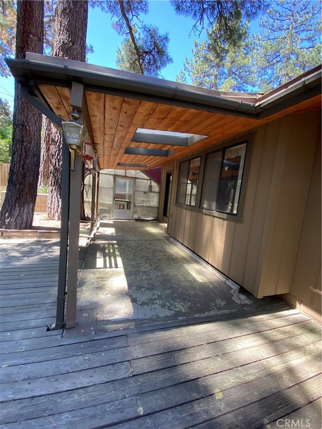 view of wooden terrace