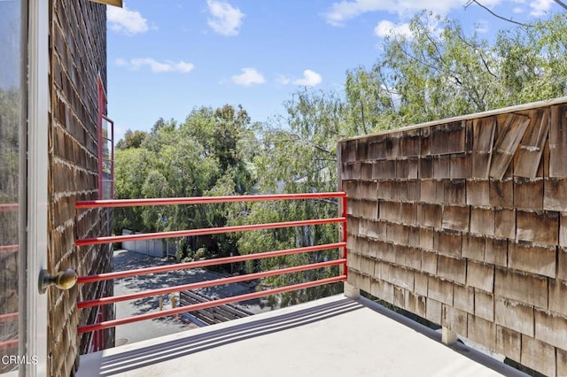 view of balcony