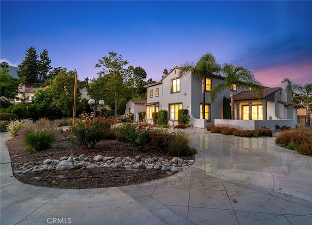 view of mediterranean / spanish house