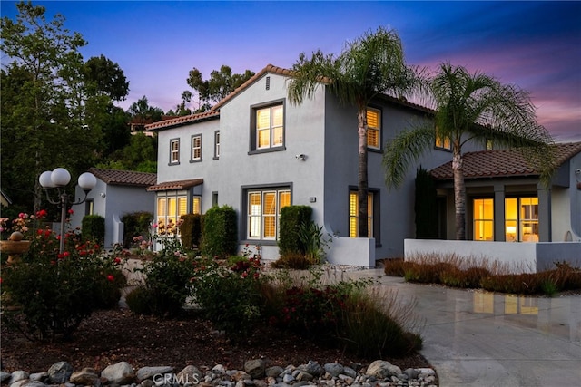 view of mediterranean / spanish-style house