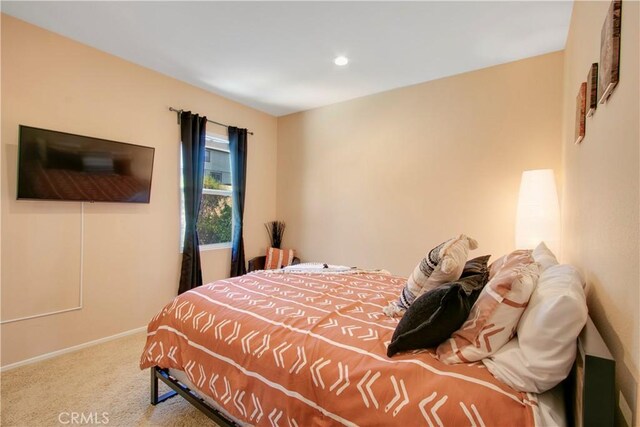 bedroom featuring carpet flooring