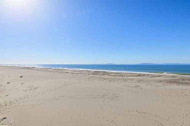 water view with a view of the beach