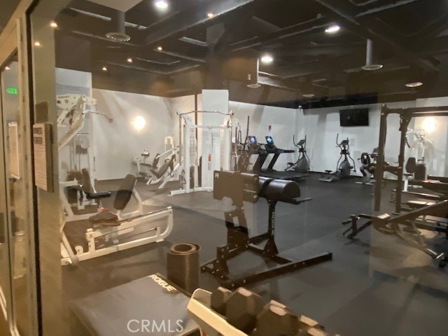 view of exercise room