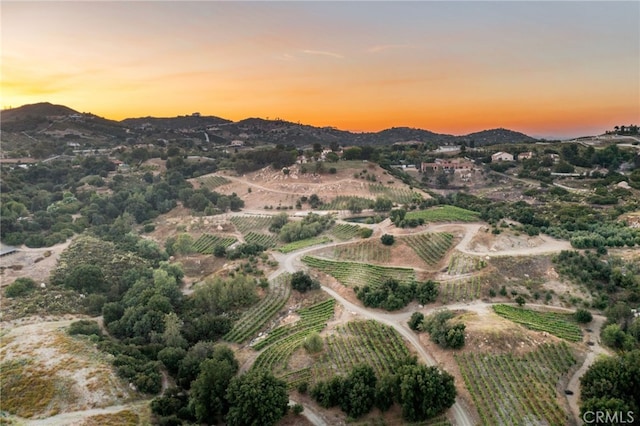 mountain view featuring a rural view