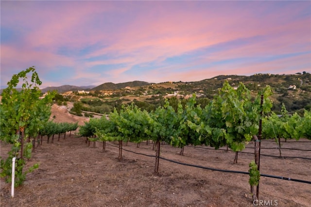 property view of mountains featuring a rural view