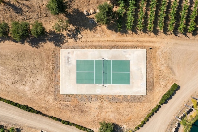 drone / aerial view with a rural view