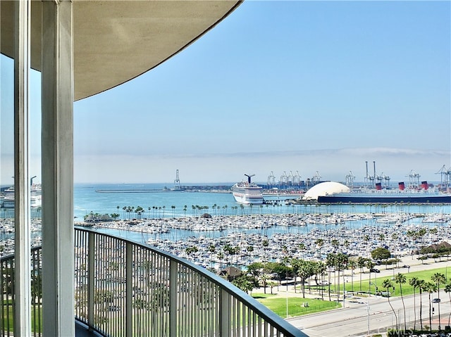 view of water feature