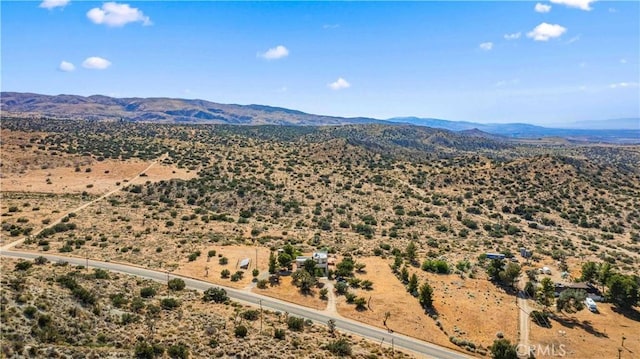 aerial view featuring a mountain view