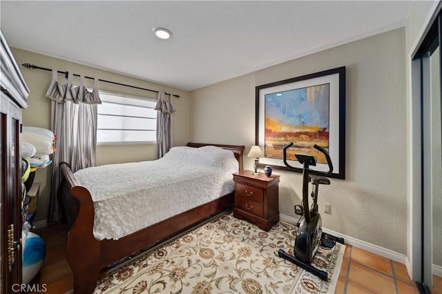 view of tiled bedroom