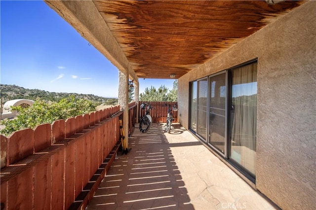 view of balcony