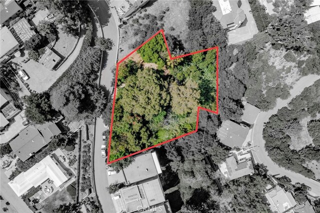 1865 Hanscom Dr, South Pasadena, CA 91030 - view of property location featuring property parcel outlined