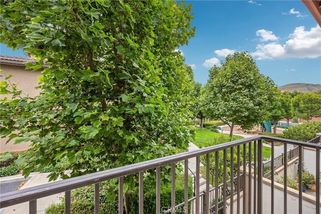 view of balcony