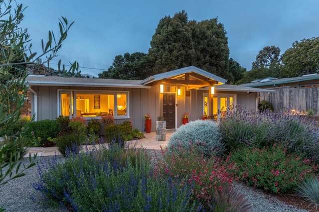 view of ranch-style house