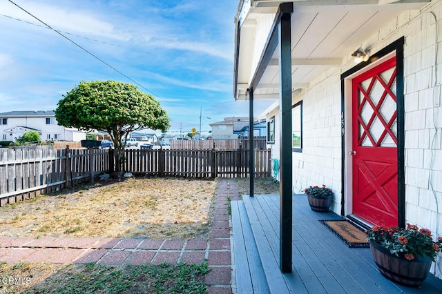 view of patio / terrace with a deck