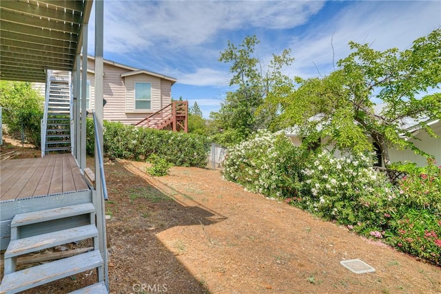 51 Apache Cir, Oroville, CA 95966 - view of yard with stairway