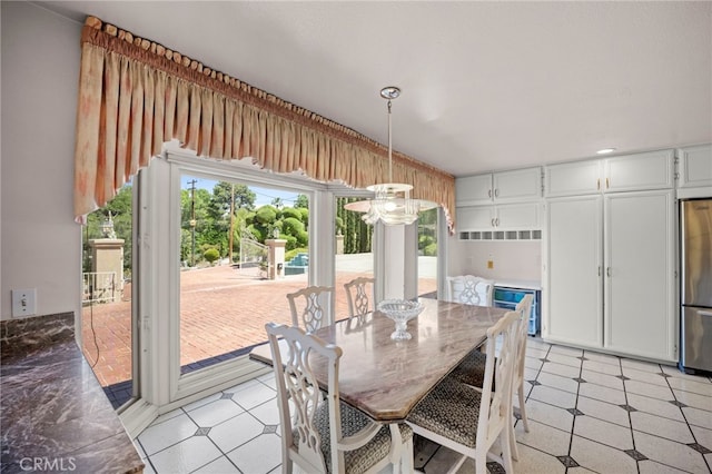 view of dining area