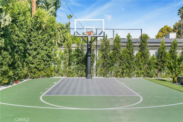 view of basketball court