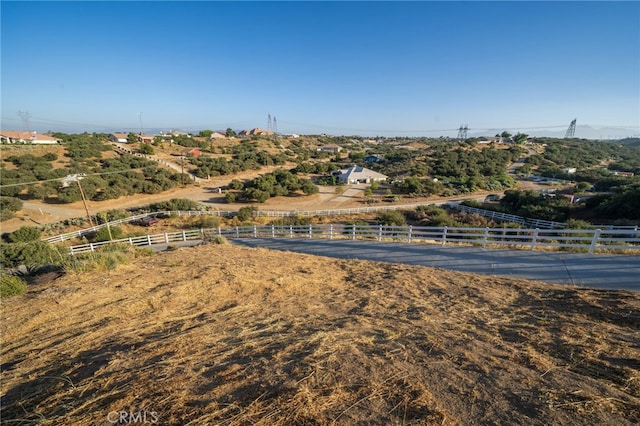 drone / aerial view with a rural view