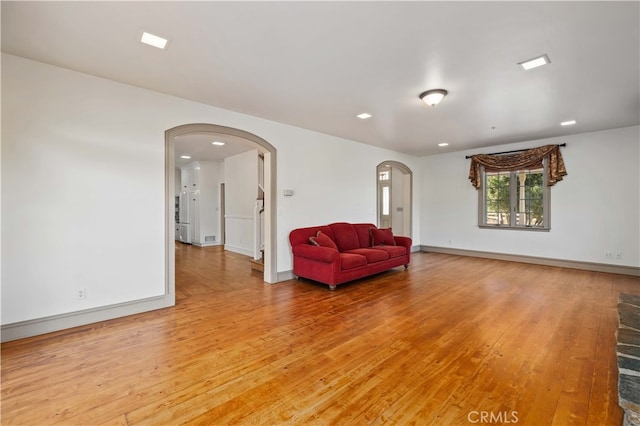 unfurnished room featuring wood-type flooring