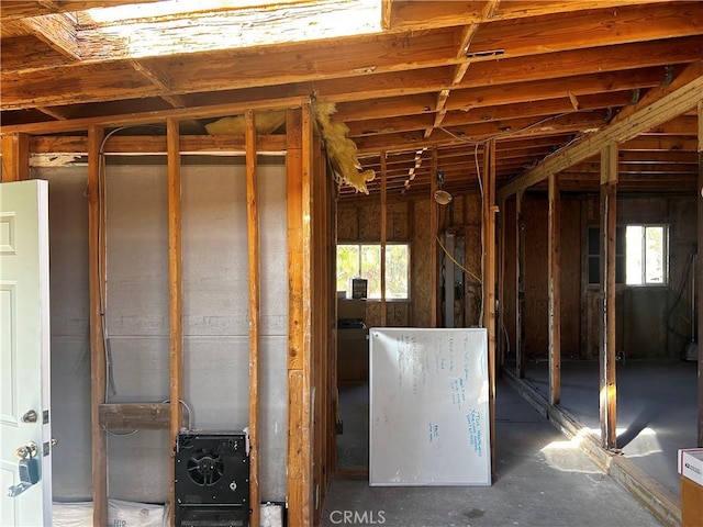 view of basement