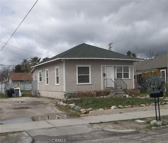 view of front of home