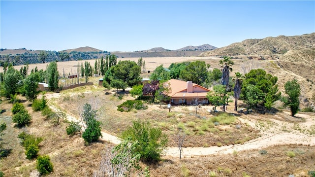 mountain view with a rural view