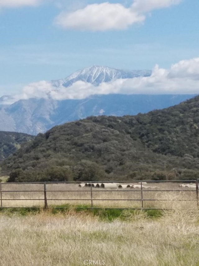 mountain view with a rural view