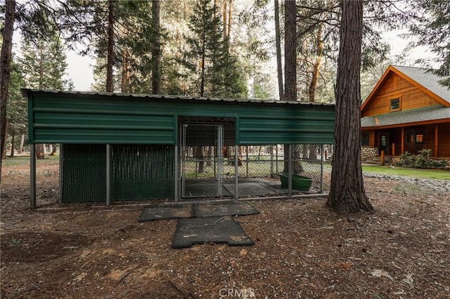 view of outbuilding featuring an outdoor structure