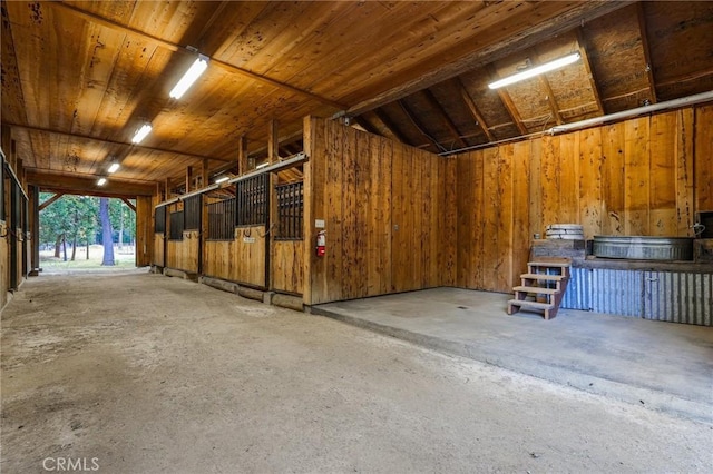 view of horse barn