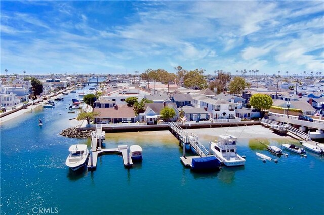 1407 N Bay Front E, Newport Beach, CA 92662 - aerial view of residential area with a large body of water