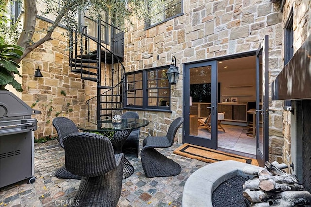 view of patio / terrace featuring grilling area