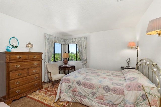 bedroom with carpet flooring