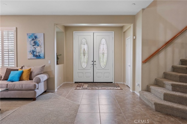 view of tiled entryway