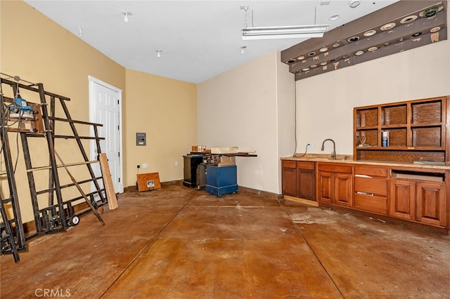 interior space featuring sink