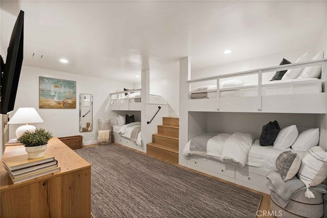 bedroom featuring hardwood / wood-style flooring