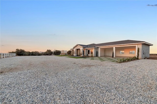 view of ranch-style house