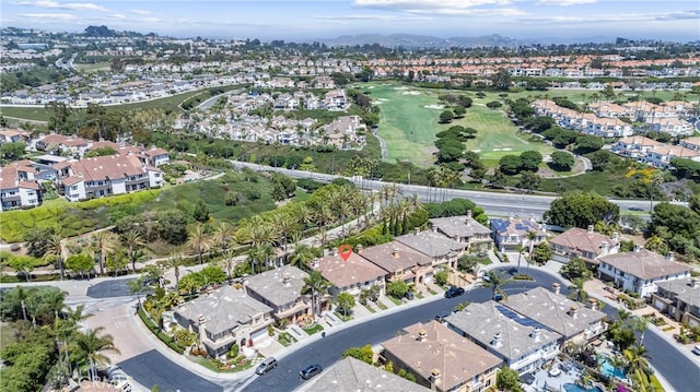 drone / aerial view with a residential view