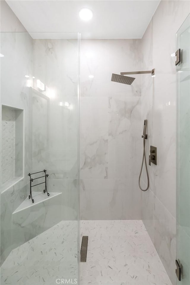 4806 W Concord Ave, Visalia, CA 93277 - bathroom with a marble finish shower