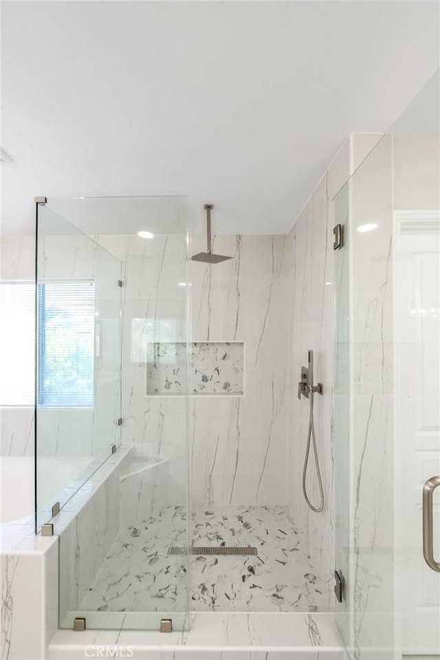 4806 W Concord Ave, Visalia, CA 93277 - full bath with a marble finish shower
