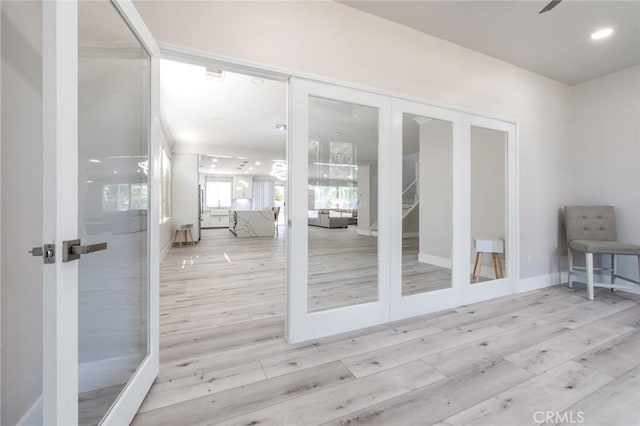4806 W Concord Ave, Visalia, CA 93277 - interior space featuring wood finished floors, french doors, and baseboards