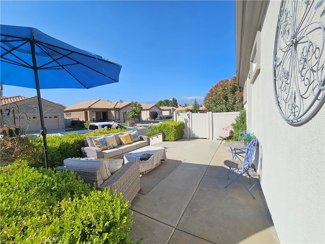 view of patio / terrace with outdoor lounge area