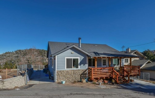 view of rear view of house