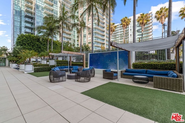 view of patio / terrace with outdoor lounge area