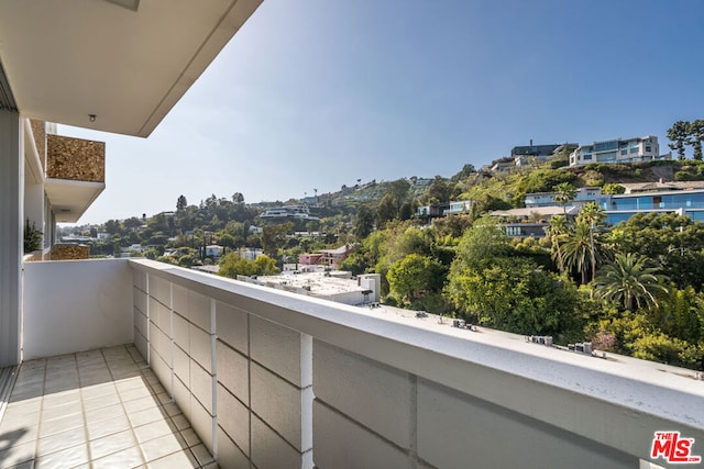 view of balcony