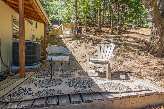 view of patio / terrace featuring cooling unit