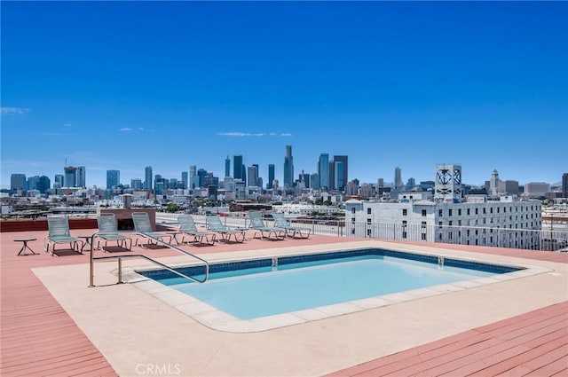 view of pool with a patio area