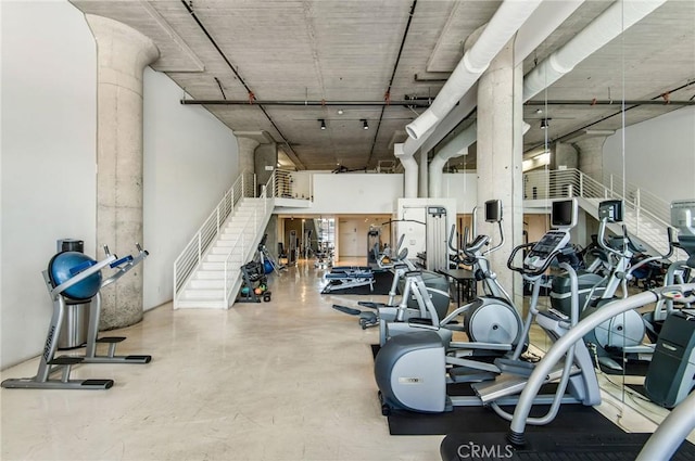 view of exercise room